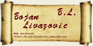 Bojan Livazović vizit kartica